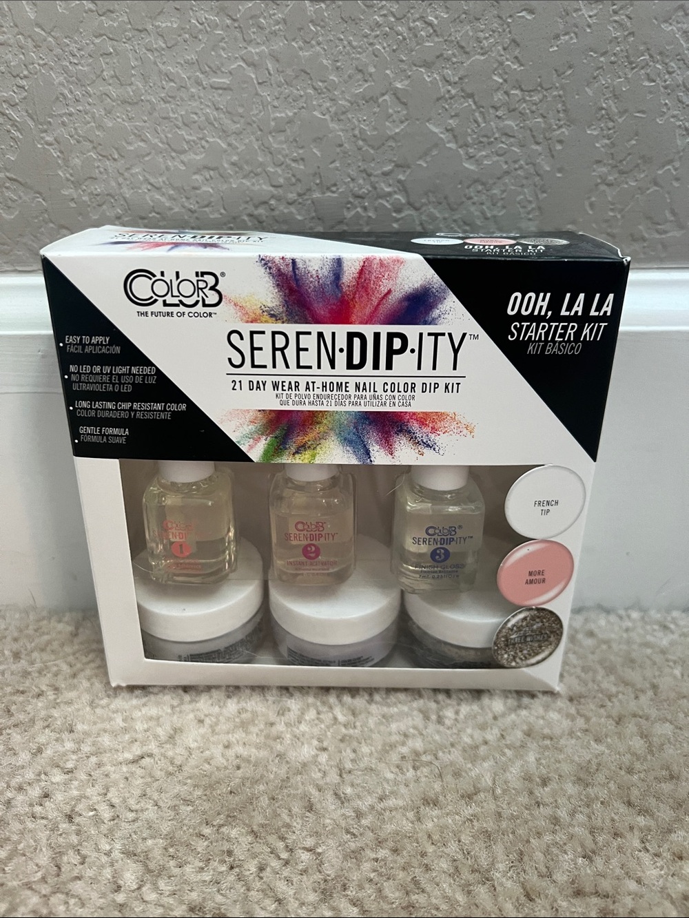 Seren-Dip-ity Ooh, La La Starter Kit - Pink & White Nail Dip System